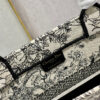 Christina Dior Medium Book Tote Bag 36cm Black/White - Image 2