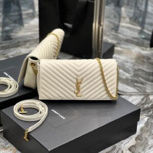 Saint Laurent Kata 99 Chain Bag With Gold Hardware 26cm