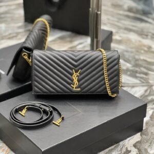 Saint Laurent Kata 99 Chain Bag With Gold Hardware 26cm