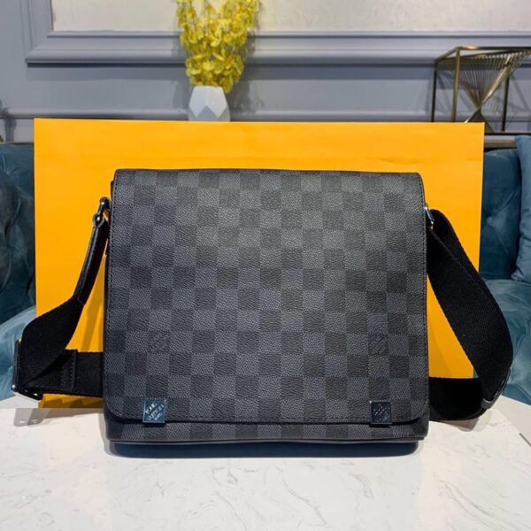 Louis Vuitton District PM Bag 25cm Damier Graphite Canvas Spring/Summer Collection N41028, Black - Image 2