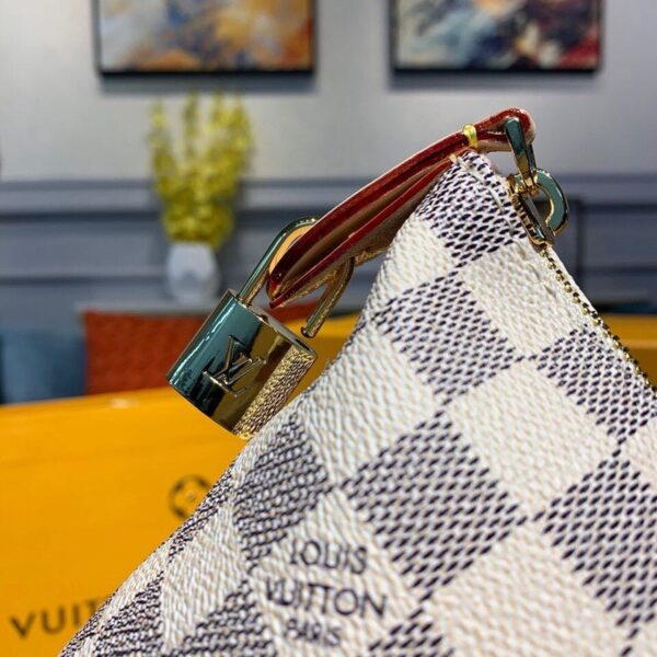 Louis Vuitton Iena MM Bag 34cm Damier Azur Canvas Fall/Winter Collection N44040, Beige - Image 7