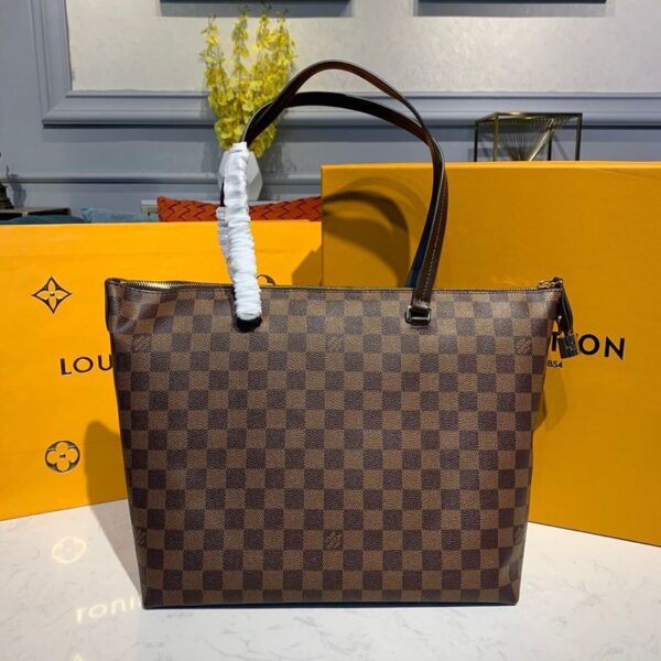 Louis Vuitton Iena MM Bag 34cm Damier Ebene Canvas Fall/Winter Collection N41013 Brown - Image 3