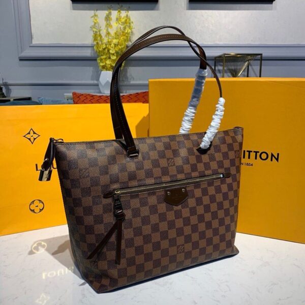 Louis Vuitton Iena MM Bag 34cm Damier Ebene Canvas Fall/Winter Collection N41013 Brown - Image 4