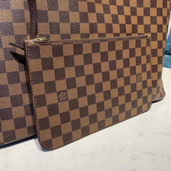 Louis Vuitton Neverfull GM Bag 40cm Damier Ebene Canvas Fall/Winter Collection N41357, Red - Image 7