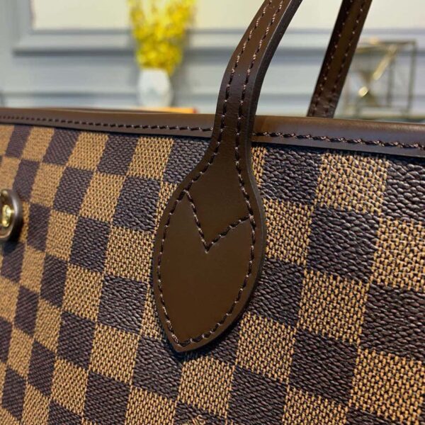 Louis Vuitton Neverfull GM Bag 40cm Damier Ebene Canvas Fall/Winter Collection N41357, Red - Image 6