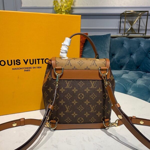 Louis Vuitton Dauphine Backpack 23cm Monogram Reverse Canvas Spring/Summer Collection M44827, Brown/Tan - Image 4