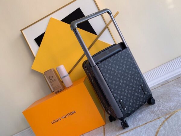 Louis Vuitton Horizon 55 Luggage Trolley Monogram Eclipse Canvas Spring/Summer Collection M23002, Black - Image 4