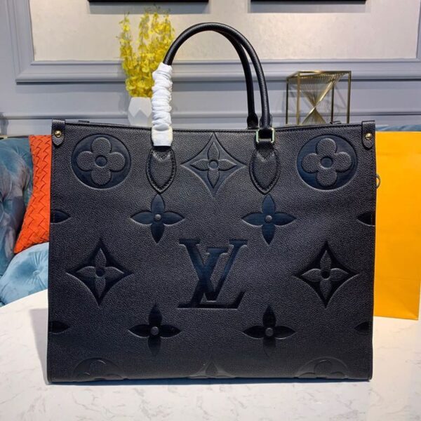 Louis Vuitton OnTheGo Bag 42cm Monogram Empreinte Canvas Spring/Summer Collection M44570 Black