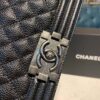 Chanel Quilted Boy Bag 20cm Caviar Leather Antique Silver Hardware Fall/Winter Act 1 Collection Black - Image 7