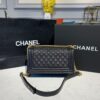 Chanel Quilted Boy Bag 25cm Caviar Leather Antique Gold Hardware Fall/Winter Act 1 Collection Black - Image 5