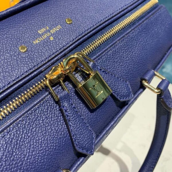 Louis Vuitton Speedy Bandouliere Bag 30cm Monogram Empreinte Leather Spring/Summer Collection M42406, Blue - Image 7