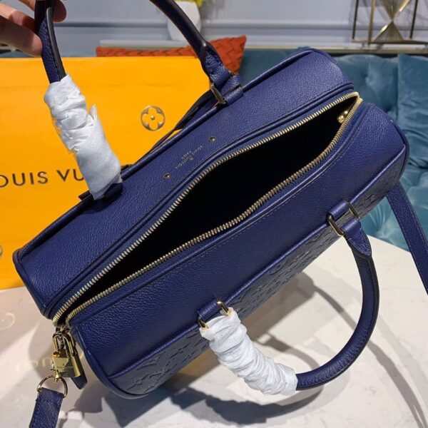 Louis Vuitton Speedy Bandouliere Bag 30cm Monogram Empreinte Leather Spring/Summer Collection M42406, Blue - Image 8