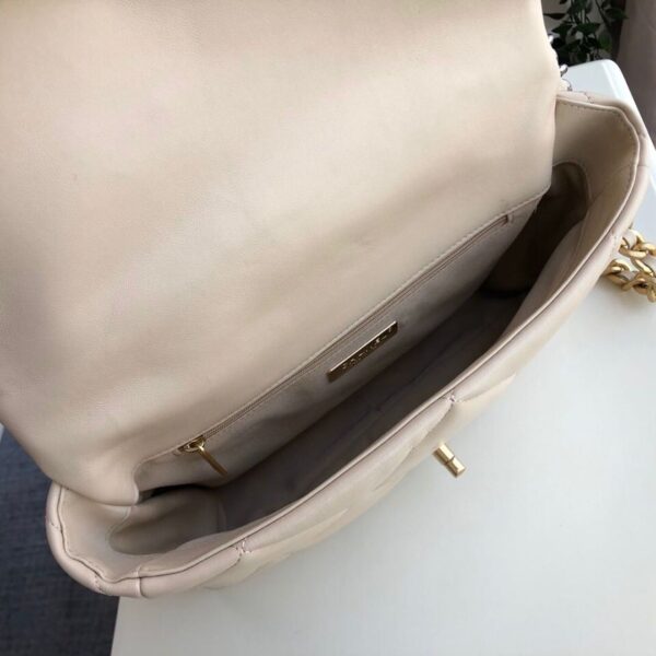 Chanel 19 Flap Bag 26cm Goatskin Leather Fall/Winter Act 1 Collection, Beige - Image 8