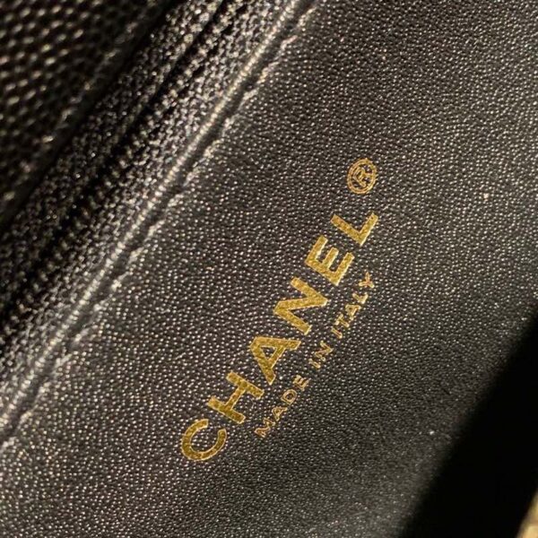 Chanel Coco Handle Quilted Lizard Handle Bag 30cm Caviar Leather Gold Hardware Spring/Summer Act 1 Collection, Black - Image 9