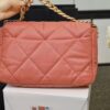 Chanel 19 Flap Bag 26cm Goatskin Leather Spring/Summer Act 1 Collection, Rose Pink - Image 10