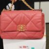 Chanel 19 Flap Bag 26cm Goatskin Leather Spring/Summer Act 1 Collection, Rose Pink - Image 14