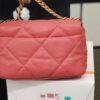 Chanel 19 Flap Bag 26cm Goatskin Leather Spring/Summer Act 1 Collection, Rose Pink - Image 15