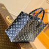 Louis Vuitton Onthego MM Tote Navy Blue 32cm - Image 5