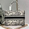 Christina Dior Medium Book Tote Bag 36cm Black/White - Image 4