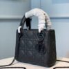 Christian Dior Mini Lady Dior Bag 18cm with Chain Matte Hardware Lambskin Leather Spring/Summer Collection Black - Image 3