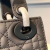 Christian Dior Mini Lady Dior Bag 18cm with Chain Matte Hardware Lambskin Leather Spring/Summer Collection Black - Image 8