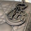 Christian Dior Mini Lady Dior Bag 18cm with Chain Matte Hardware Lambskin Leather Spring/Summer Collection Black - Image 9