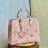 Louis Vuitton By The Pool OnTheGo MM Bag 35cm Monogram Empreinte Canvas Leather Spring/Summer Collection M45717 Rosebud