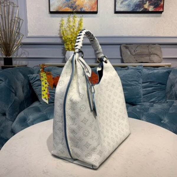 Louis Vuitton Carmel Mahina Bag 40cm Mahina Calf Leather Canvas Spring/Summer Collection M53188, White - Image 3