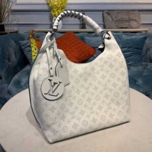 Louis Vuitton Carmel Mahina Bag 40cm Mahina Calf Leather Canvas Spring/Summer Collection M53188, White