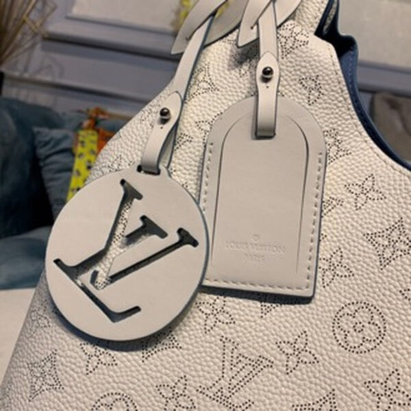 Louis Vuitton Carmel Mahina Bag 40cm Mahina Calf Leather Canvas Spring/Summer Collection M53188, White - Image 10
