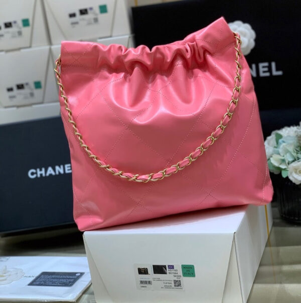 Chanel 22 Large Handbag 37cm Pink - Image 8