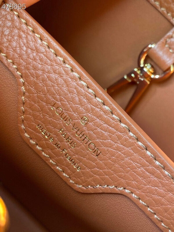 Louis Vuitton Woven Capucines Python Handle Bag 27cm Taurillon Leather Spring/Summer Collection N98388 Cognac - Image 6