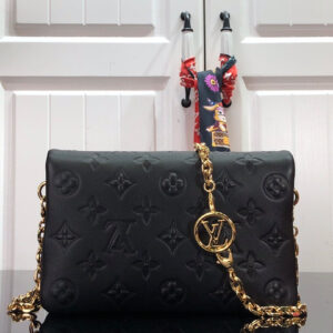 Louis Vuitton POCHETTE COUSSIN 20cm Black