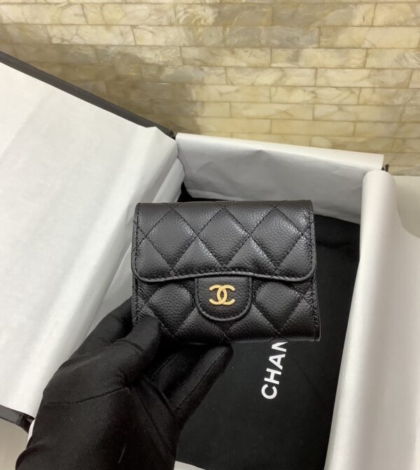 CO-CO Chanel Classic Card Holder with Gold hardware 11cm - Image 2