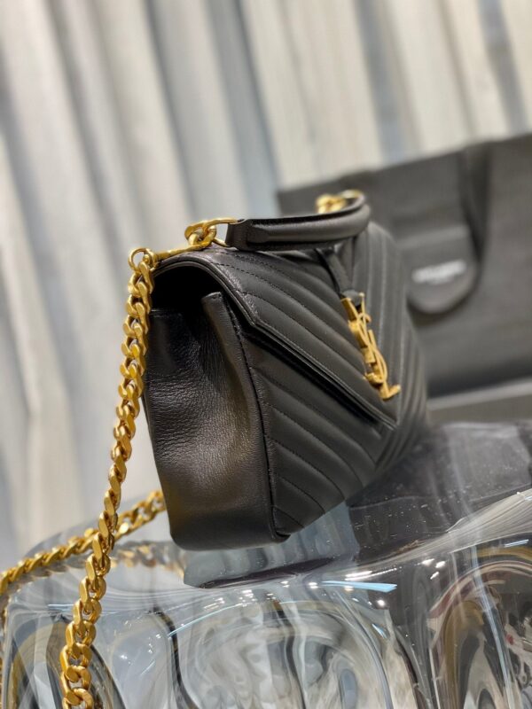 Saint Laurent College Medium Chain Bag With Gold Hardware 24cm - Image 3