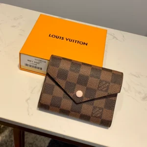 Victorine Wallet Damier Ebene Canvas