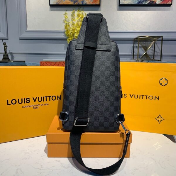 Louis Vuitton Avenue Sling Bag 32cm Damier Graphite Canvas Spring/Summer Collection M41719, Black - Image 8
