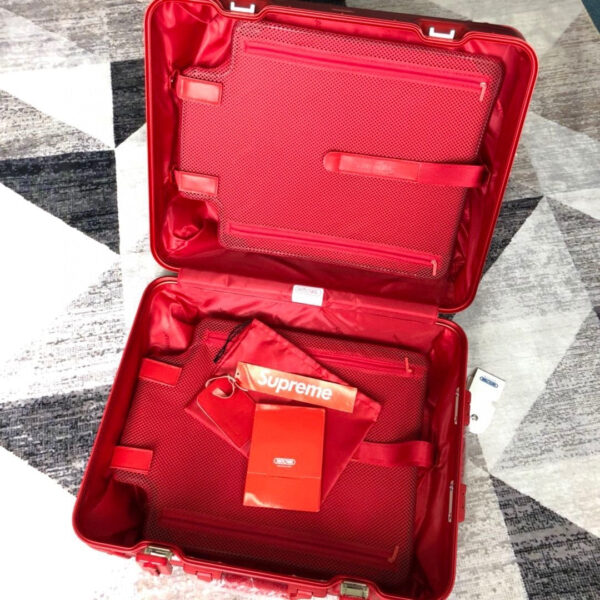 Louis Vuitton x Supreme Rolling Vali In Red 20 Inch - Image 6