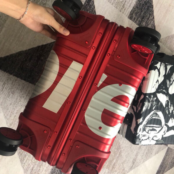 Louis Vuitton x Supreme Rolling Vali In Red 20 Inch - Image 7