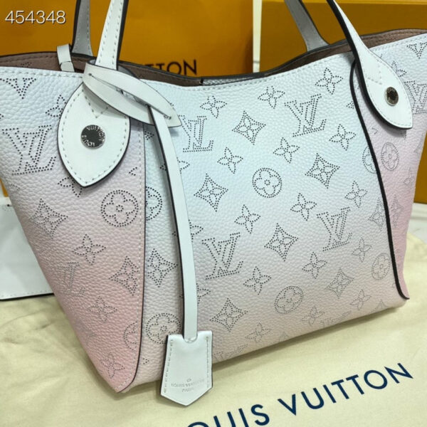 Louis Vuitton Hina PM Bag 22cm Mahina Calfskin Leather Spring/Summer Collection M57858 Gradient Pink - Image 9