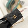 Chanel Flap Bag Mini Gold 12cm Black - Image 2