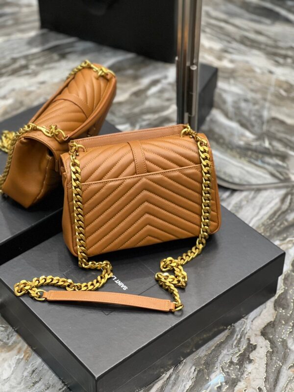 Saint Laurent College Medium Chain Bag With Gold Hardware 24cm - Image 4