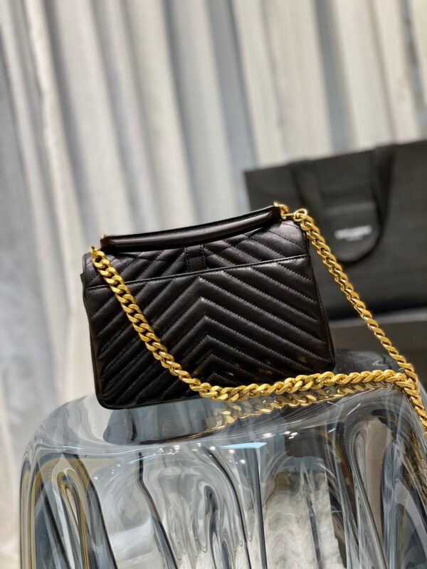 Saint Laurent College Medium Chain Bag With Gold Hardware 24cm - Image 4