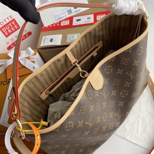 Louis Vuitton Delightful PM Monogram Canvas Natural For Women, Women’s Handbags, Shoulder Bags 33cm LV M40352 - Image 8