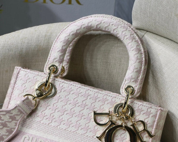 Christian Dior Medium Lady D-Lite Bag 24cm Black - Image 3