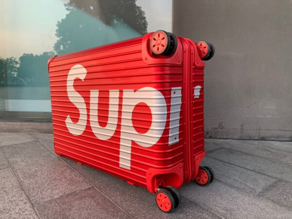 Louis Vuitton x Supreme Rolling Vali In Red 20 Inch - Image 3