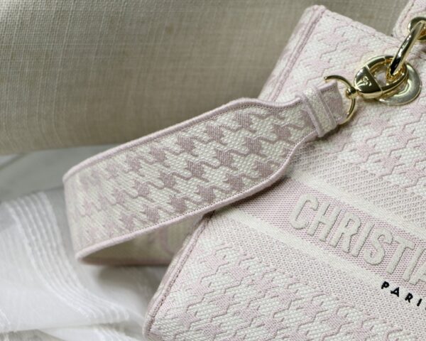 Christian Dior Medium Lady D-Lite Bag 24cm Pink - Image 4