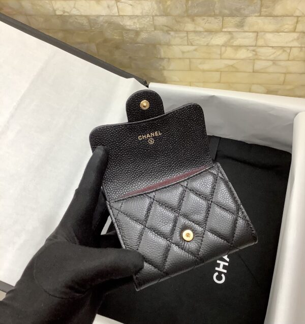 CO-CO Chanel Classic Card Holder with Gold hardware 11cm - Image 4