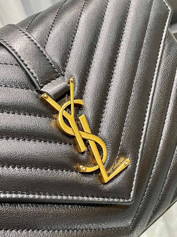Saint Laurent College Medium Chain Bag With Gold Hardware 24cm - Image 5