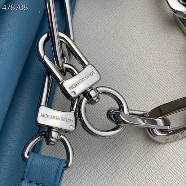 Louis Vuitton Coussin PM Bag 26cm Monogram Embossed Puffy Lambskin Leather Spring/Summer Collection M57793 Light Blue - Image 6